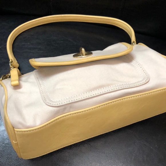 Coach Canvas Leather Bag - Picture 6 of 8